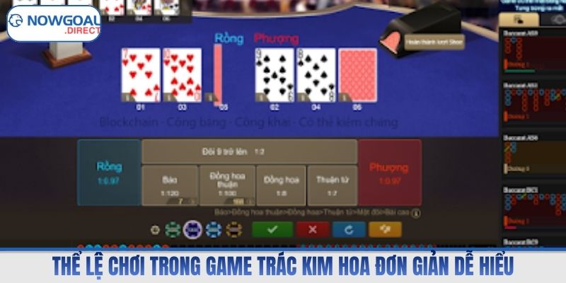 Thể lệ chơi trong game trác kim hoa đơn giản dễ hiểu